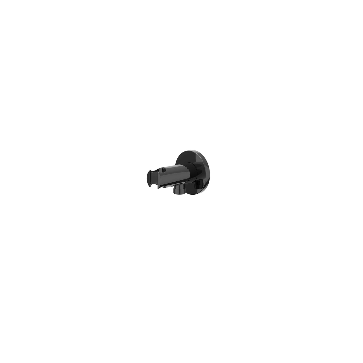 IVY Bond inbouw regendoucheset symmetry 2 stopkranen - 40cm wandarm - 20cm slim hoofddouche - wandhouder - staafhanddouche - zwart chroom pvd