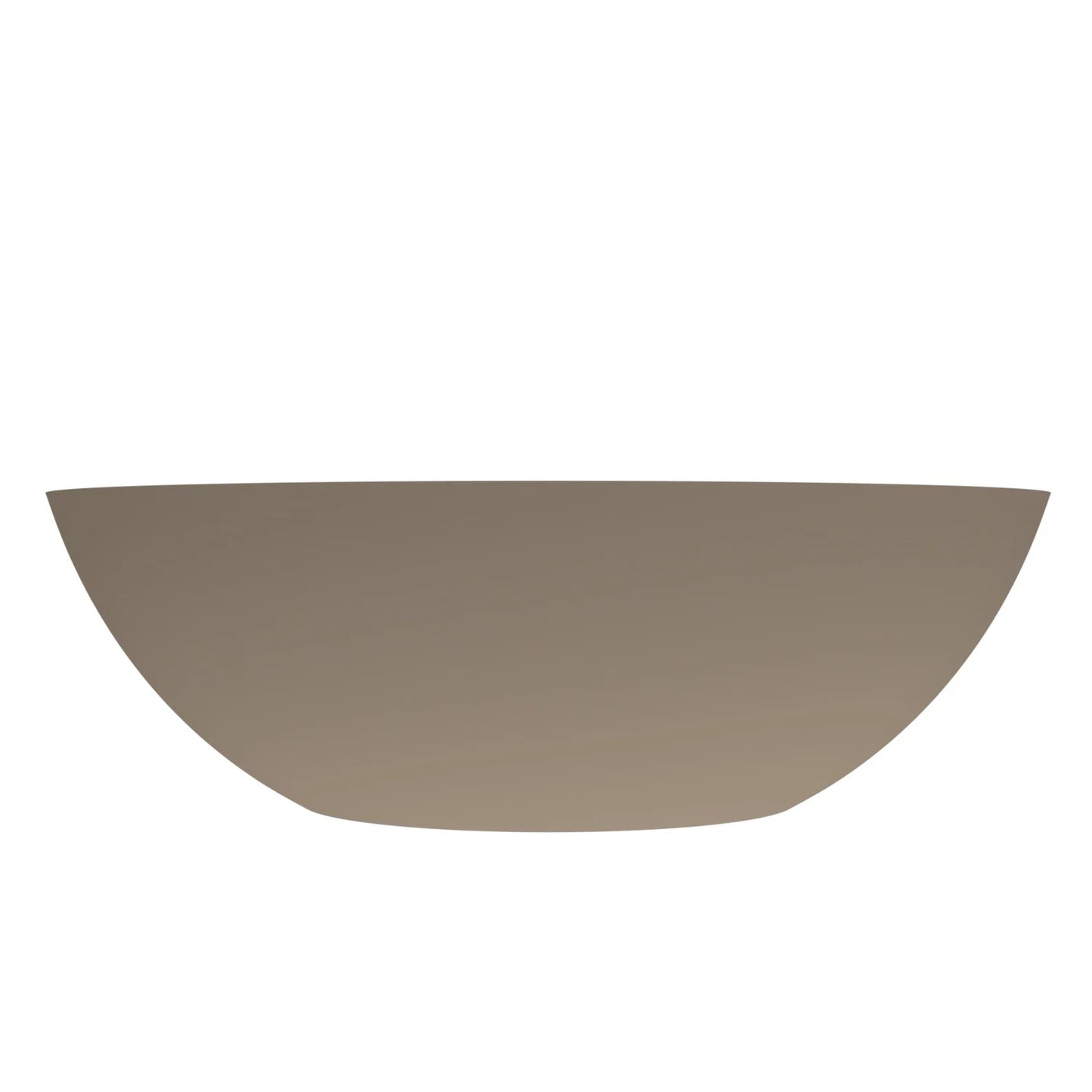 Arcqua Prince opbouw waskom ovaal 49x34 - Mat truffel