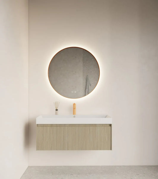Gliss Design Athena ronde spiegel -  met verlichting en verwarming