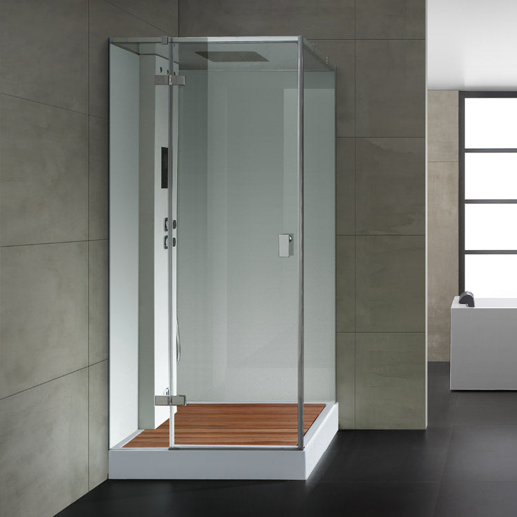 AWT Stoomdouche LD206F15 met douchebak wit/100x100/links