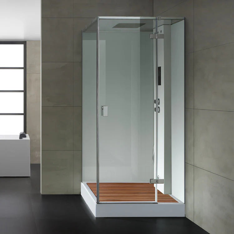 AWT Stoomdouche LD206F15 met douchebak wit/100x100/rechts