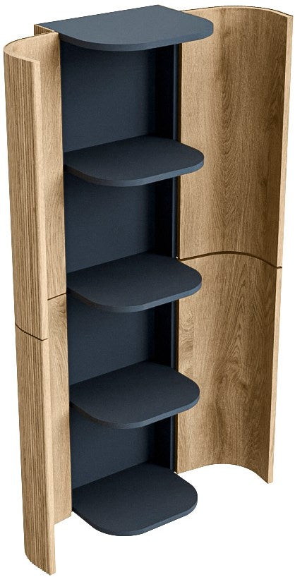 MONDIAZ KURVE 160cm kolomkast kleur Oak met 4 deuren