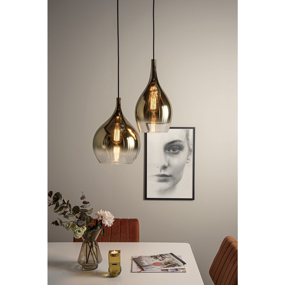 Leitmotiv Pendant Lamp Drup Gold