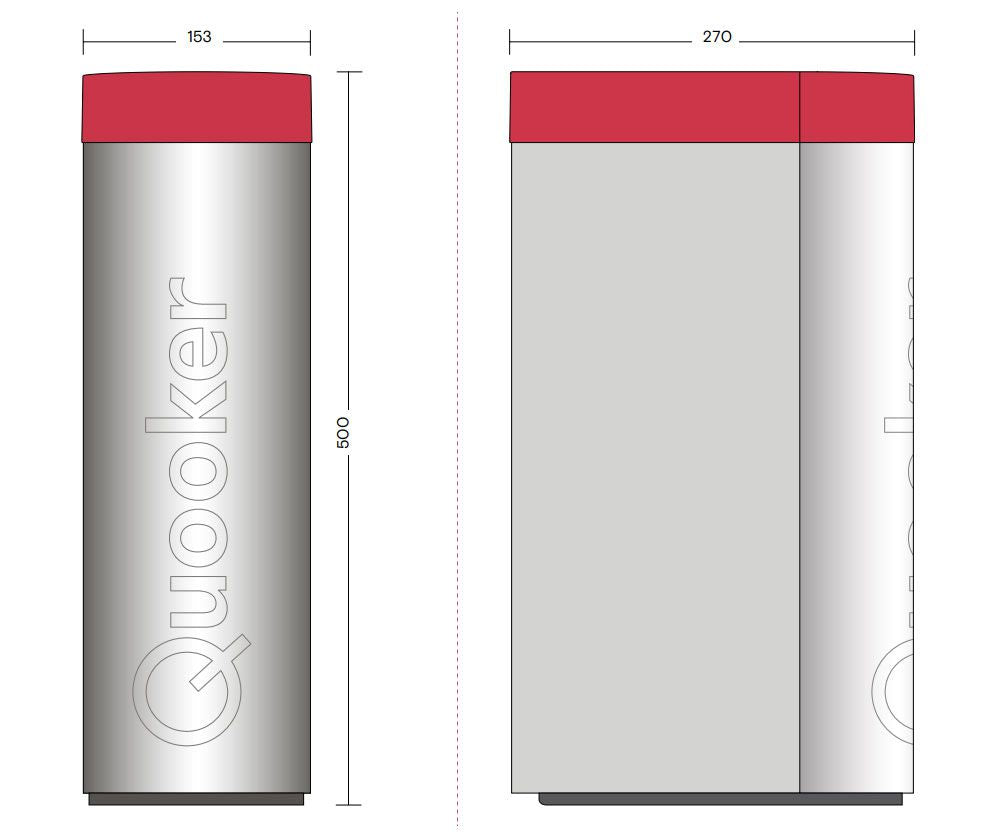 Quooker® Combi Cube Flex Chroom