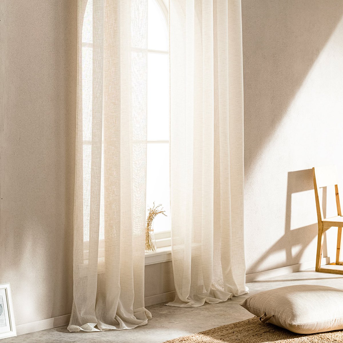 Aurélia Lintgordijn 200x275cm Combe Beige