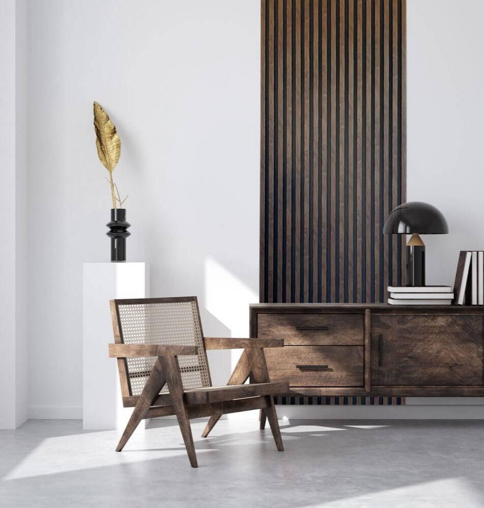 Wandpaneel Vasco Walnut 12 x 270 cm kunstof