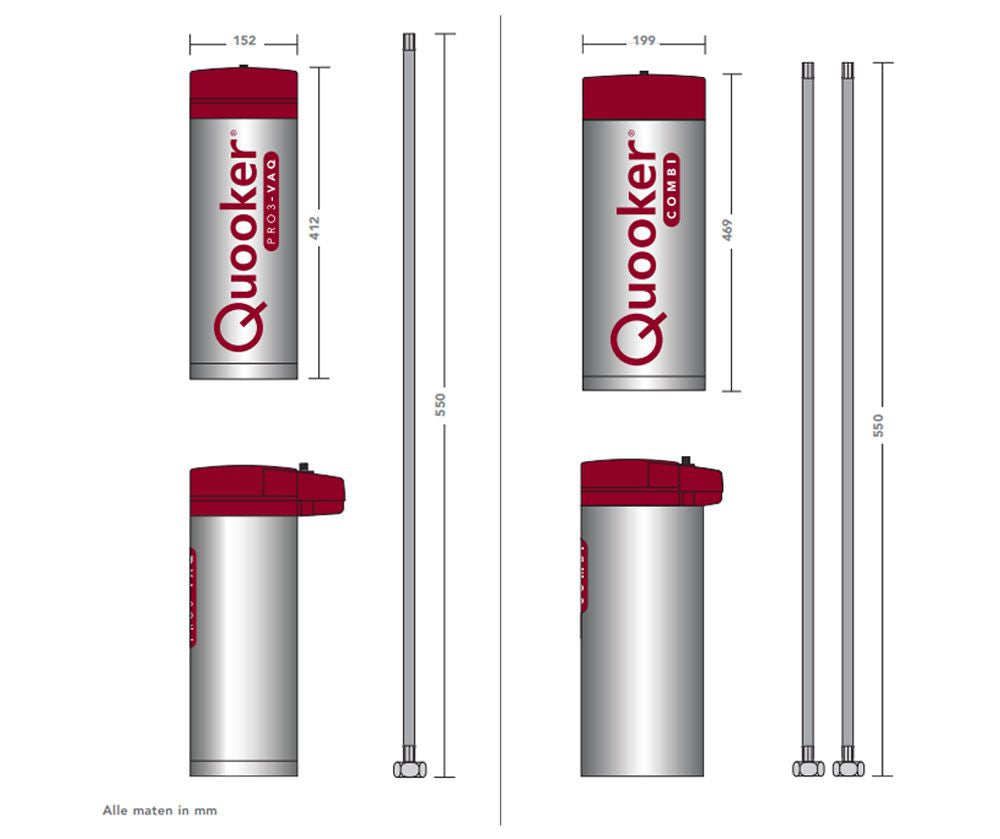 Quooker® Combi Cube Flex Chroom