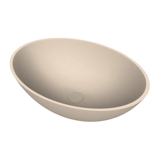 Arcqua Prince opbouw waskom ovaal 49x34 - Mat zand