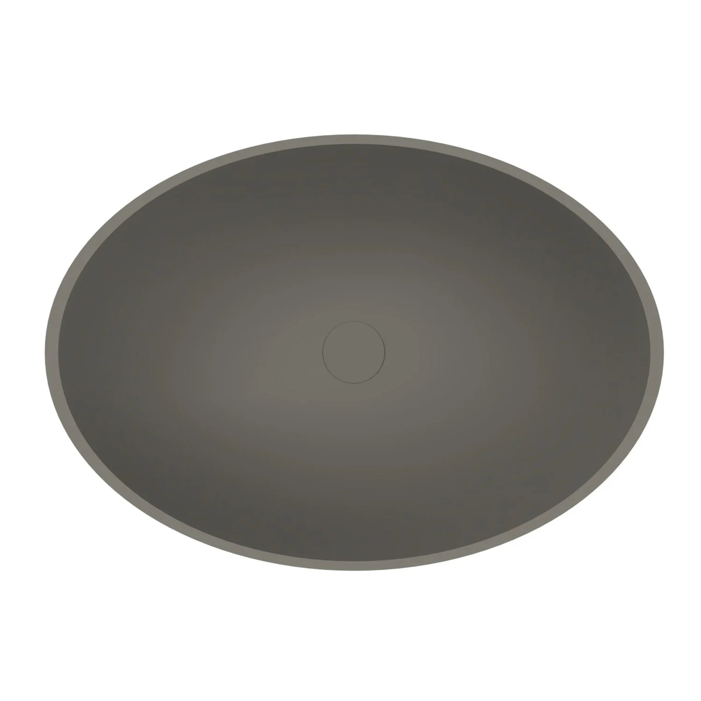 Arcqua Prince opbouw waskom ovaal 49x34 - Mat quartz grijs