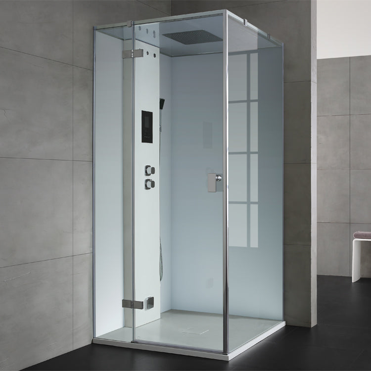 AWT Stoomdouche LD206F15 zonder douchebak wit/100x100/links