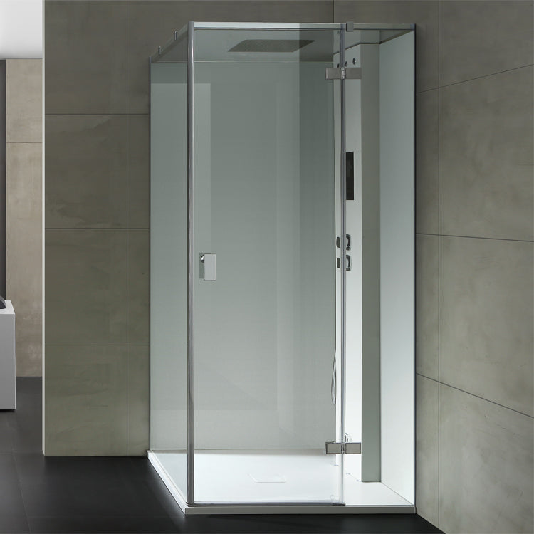 AWT Stoomdouche LD206F15 zonder douchebak wit/100x100/rechts