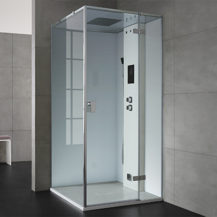 AWT Stoomdouche LD206F15 zonder douchebak wit/100x100/rechts