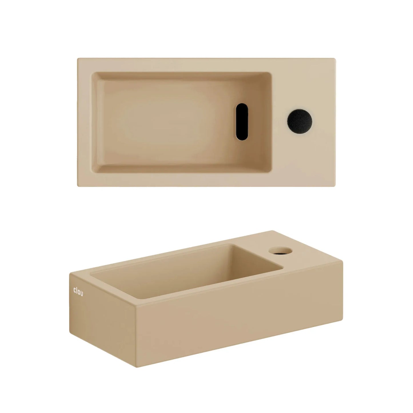 Clou Flush 3 keramische fontein 36x18x55 - rechts