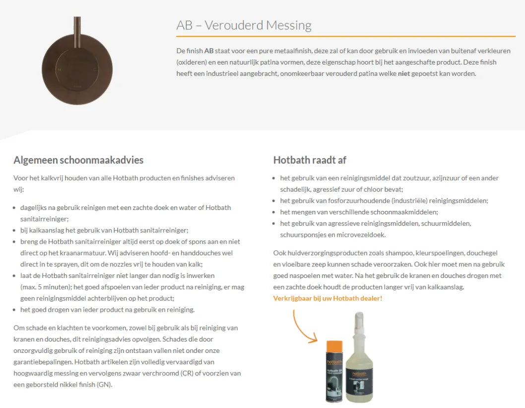Hotbath Cobber CB004 wastafelmengkraan met draaibare uitloop zonder waste