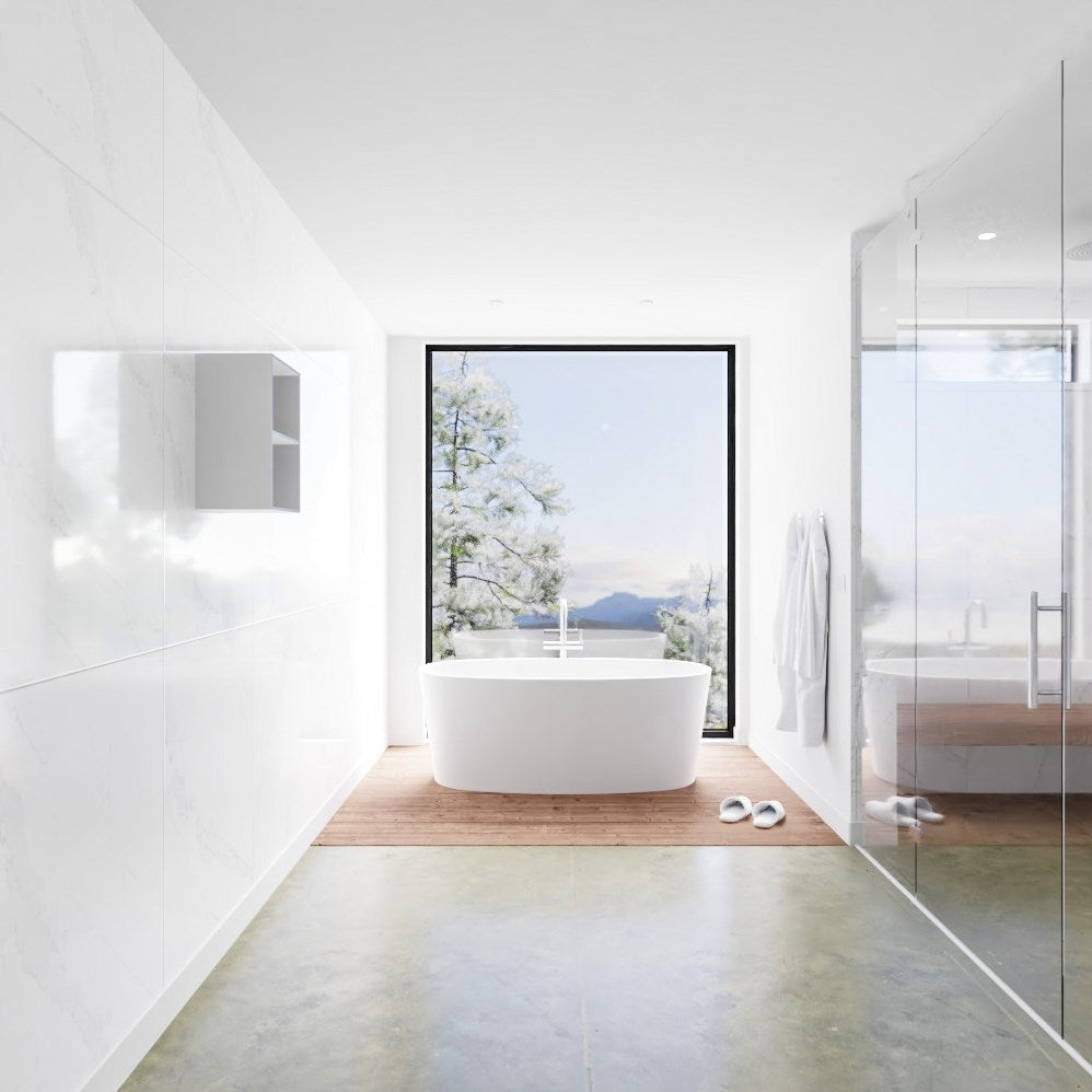 MONDIAZ LAGOM solid surface nis 45 in kleur urban geschikt voor in of opbouw