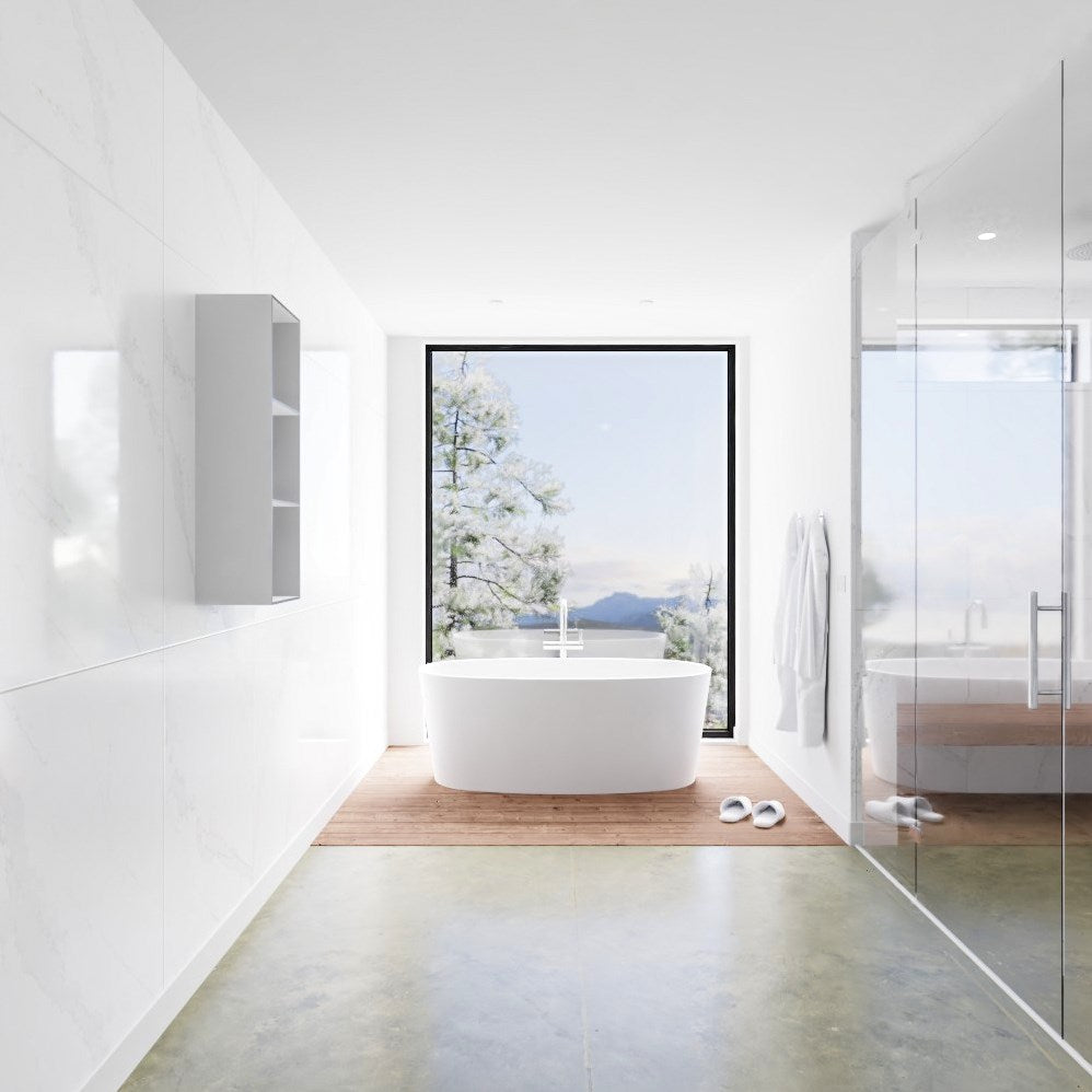 MONDIAZ LAGOM solid surface nis 90 in kleur urban geschikt voor in of opbouw