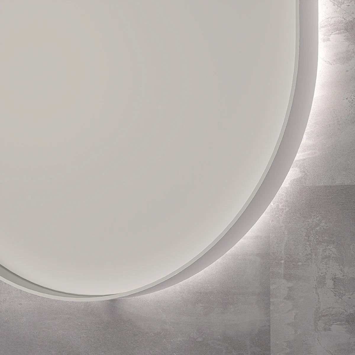 INK SP21 spiegel - ovaal in stalen kader incl indir LED - verwarming - colour changing - dimbaar en sensor schakelaar