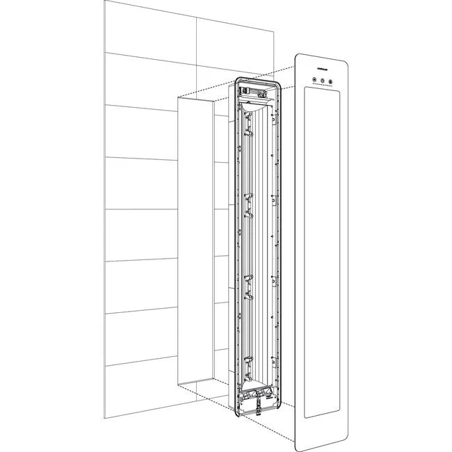 Sunshower One inbouw met infrarood licht